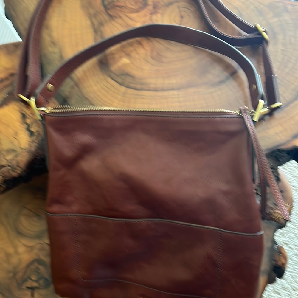 Fossil brown all leather